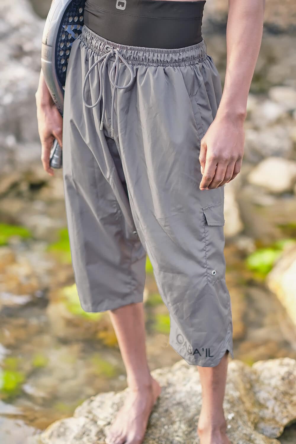 Sarouel de bain anthracite - Qabail