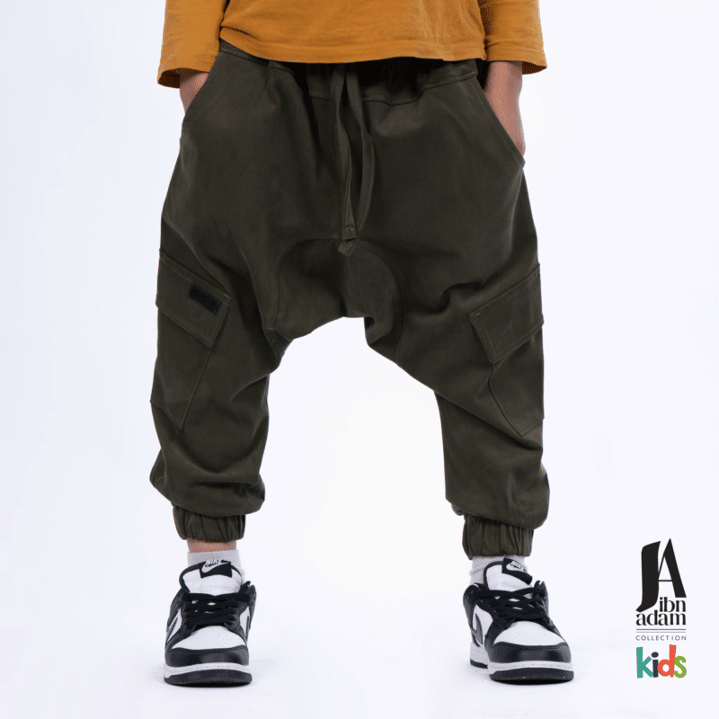 Pantalon Sarouel Enfant Turquoise - Coton Léger Et Confortable