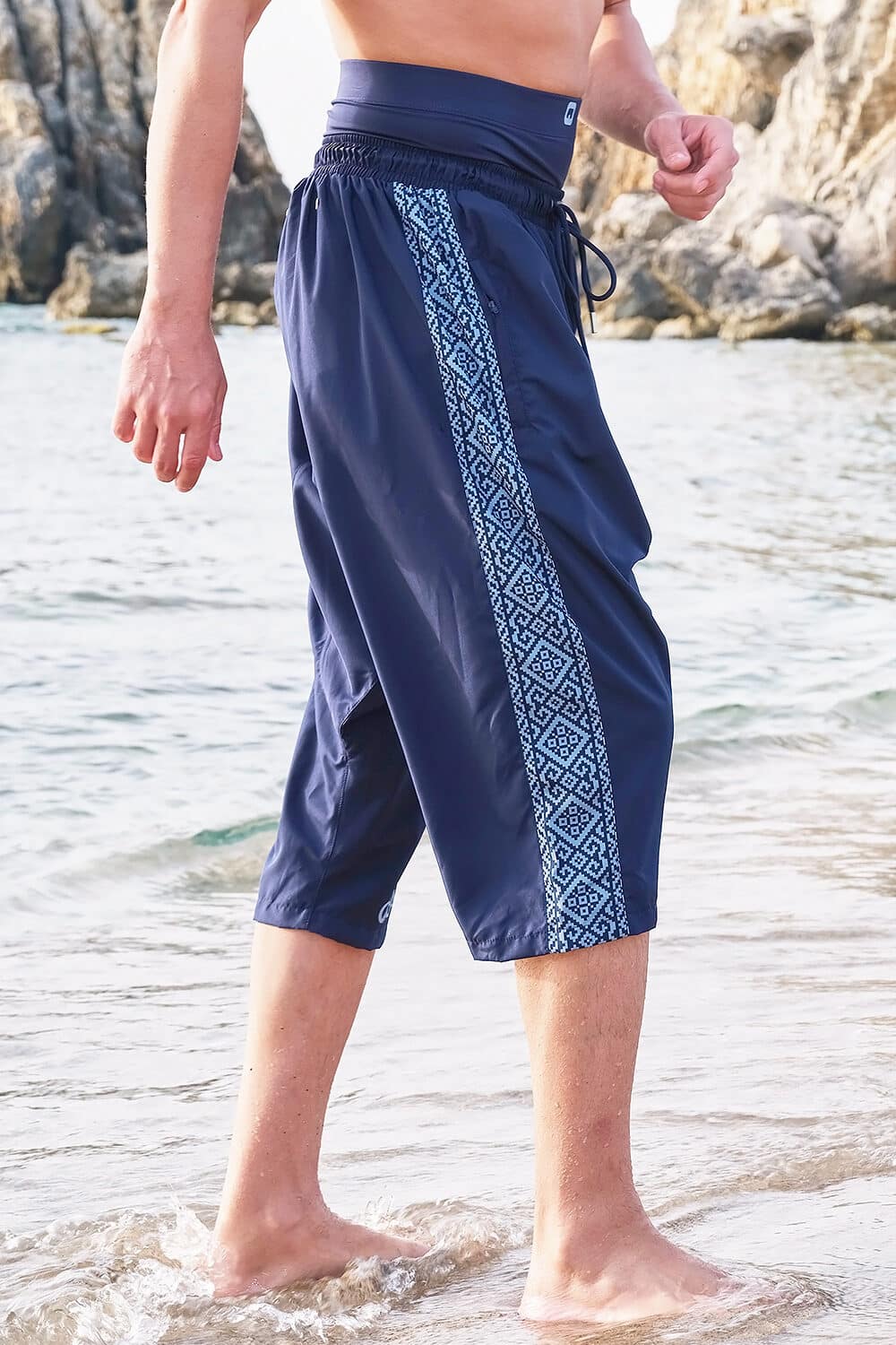 Sarouel de bain qabail etniz bleu nuit