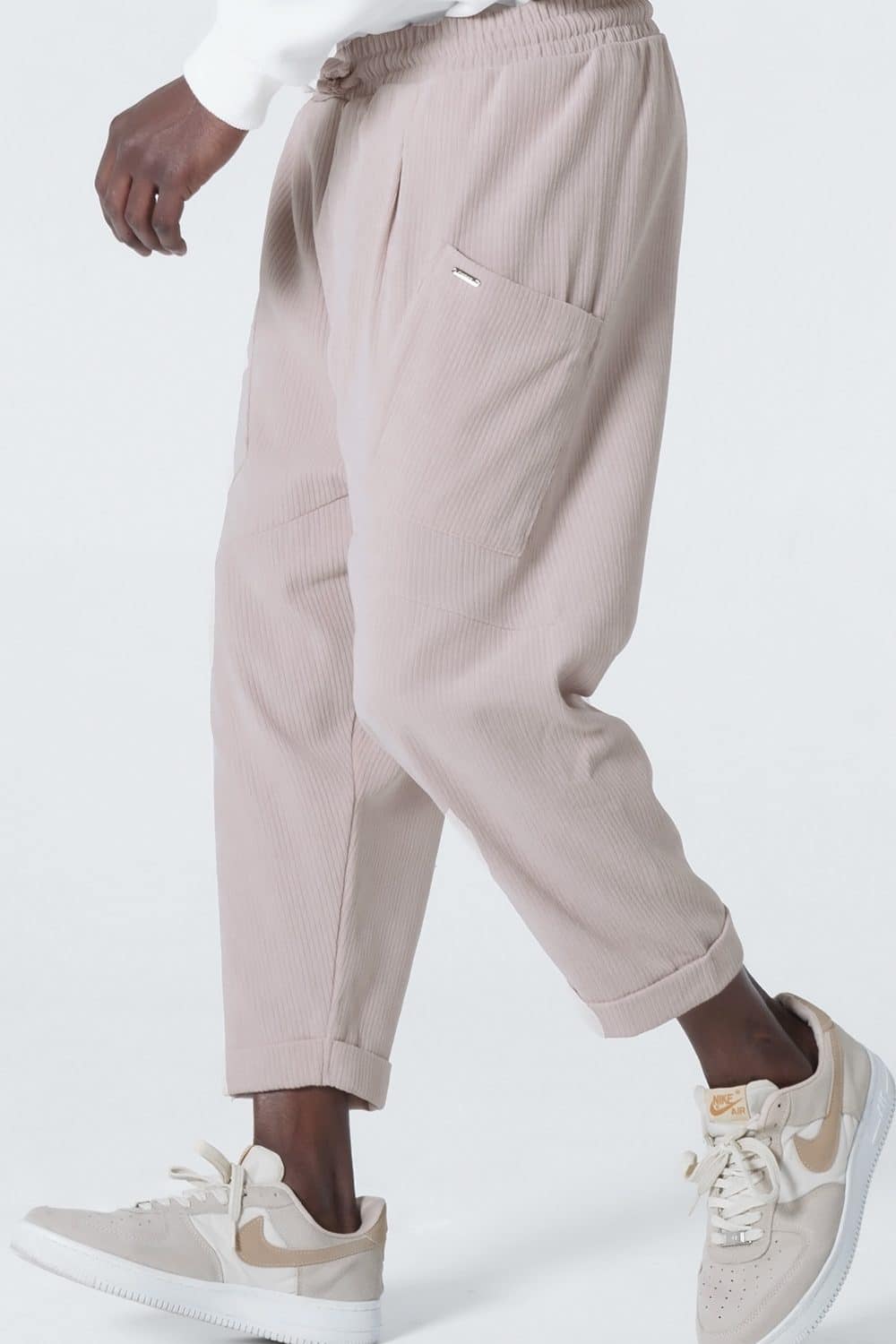 qabail saroual design kadife beige