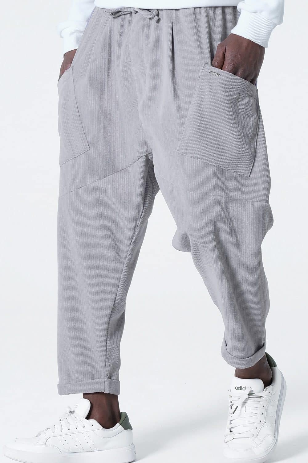 kadife design qabail saroual grey