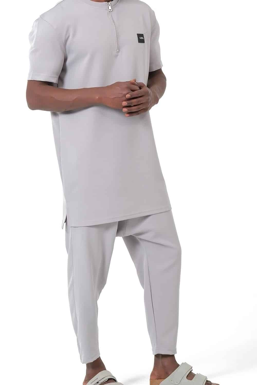 Ensemble qabail silent S26 gris – Image 3