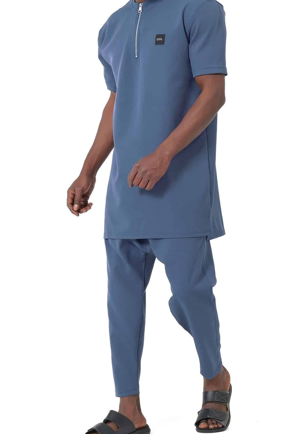 Ensemble qabail silent S26 bleu indigo – Image 3