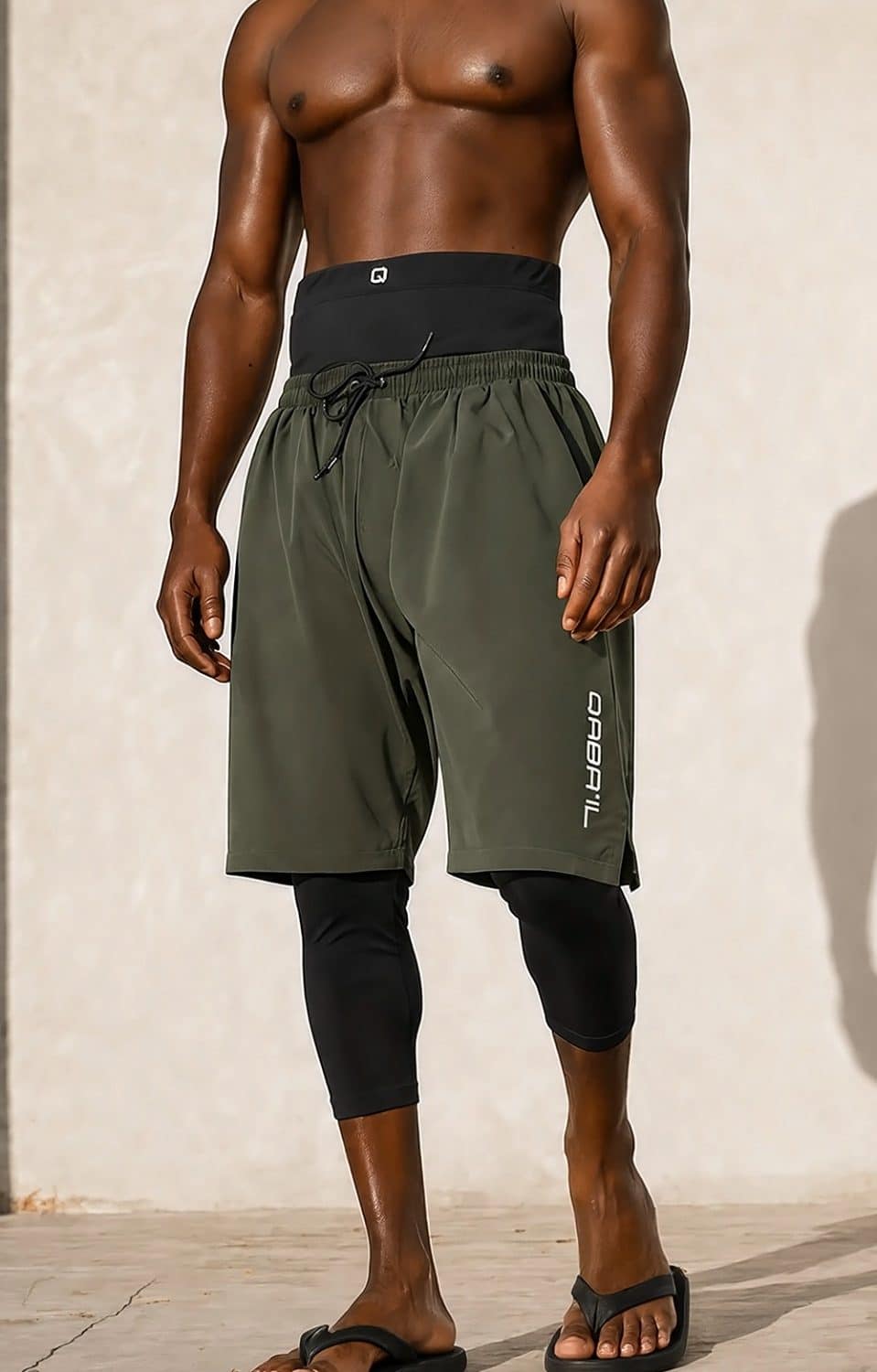 Swimshort qabail S26 kaki